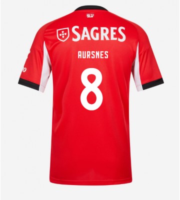 Benfica Fredrik Aursnes #8 Prima Maglia 2025-26 Manica Corta